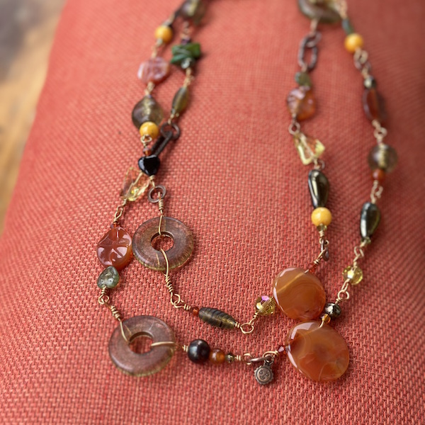 Fall Harvest Copper Eclectic Necklace