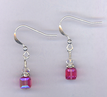 Pretty Little Pink ~ Swarovski Crystal Earrings