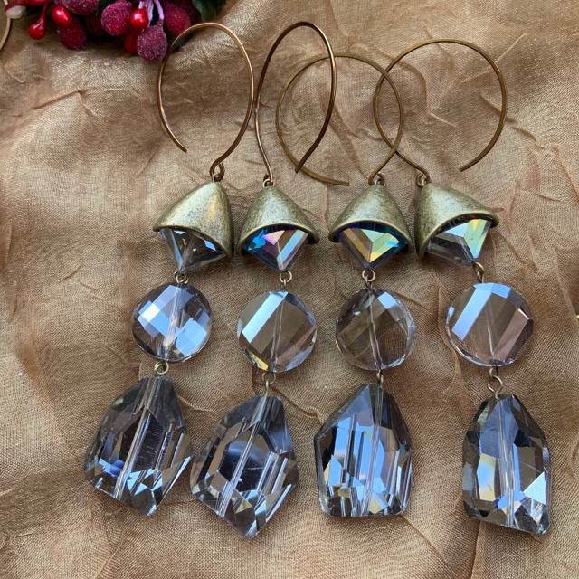 Limited Edition Smokey Quartz Crystal Bronze Ornaments 