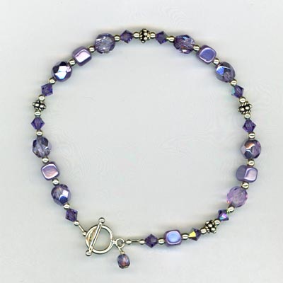 tanzanite crystal mom bracelet
