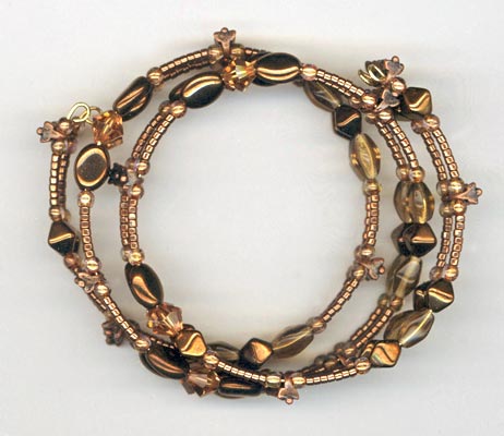 BBJ 106-1 Memory Wire Bracelet - Beads Baubles &amp; Jewels