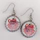 Bottle Cap ~ Diet Coke Earrings