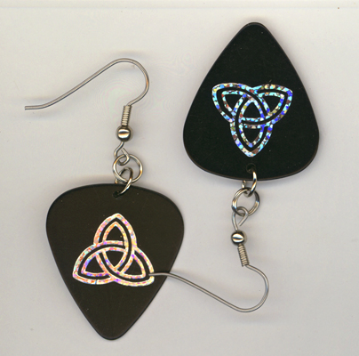 black trinity gp earrings