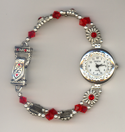 Valentine Red Pure Allure Crystal Magnetic Watch