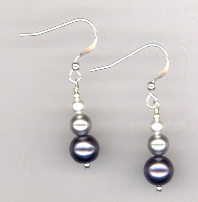 Sophisticated Stacked Pearl Earrings