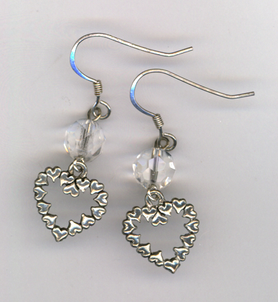 Say You Love Me Heart Crystal Earrings