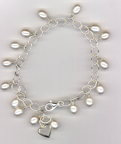 Tears Of Joy White Pearl Bracelet