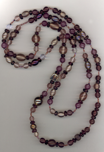 Peel A Grape ~ Super Long Beaded Necklace