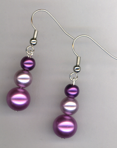Purple Pearl Passion ~ Earrings