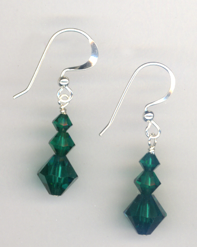 Evergreen ~ Swarovski Crystal Earrings