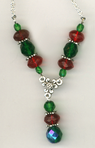 Merry Christmas Crystal Luxury Beaded Necklace