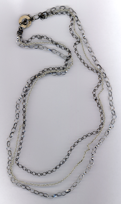 Captured ~ Metal Chain Layered Necklace