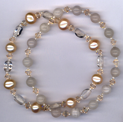 Desert Rose ~ Gemstone Crystal Stretch Bracelets