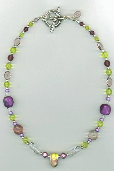 purple Yellow LW necklace