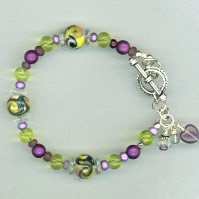 purple Yellow LW bracelet
