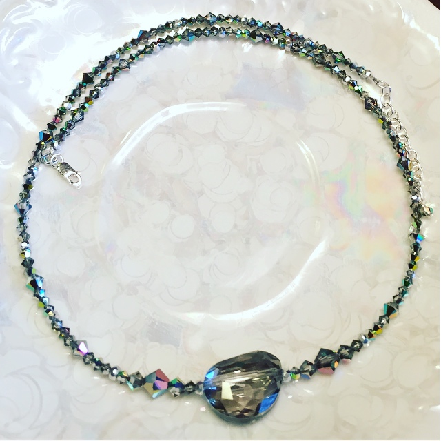 Sparkle & Shine ~ Swarovski Crystal Sterling Silver Necklace
