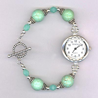 Turquoise ss watch