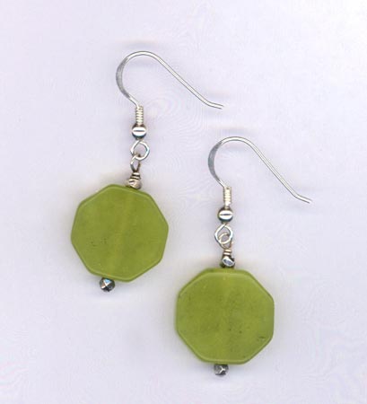 lime jade earrings