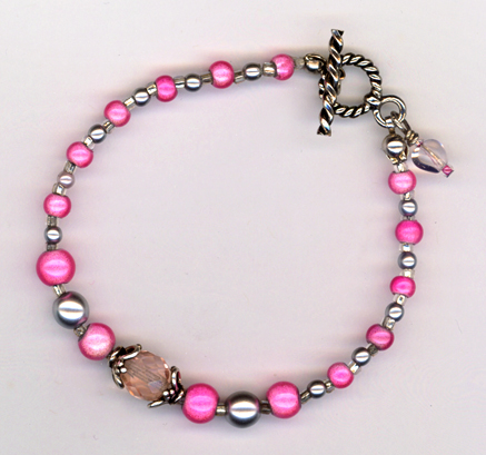 pink crystal bracelet