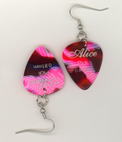 alice candy stripe gp earrings